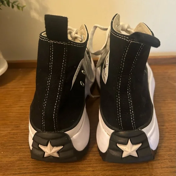 Converse Run Star Hike Platform Canvas Unisex High Top Black Size 9.5 Women 8 Me - Picture 5 of 7